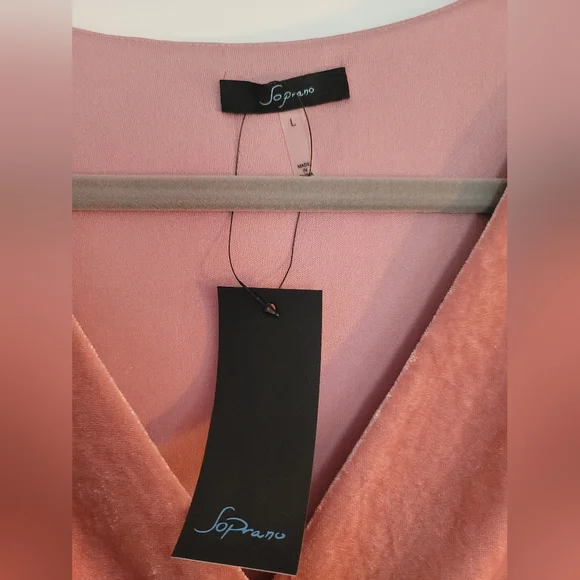 Pink Crushed Velvet Dress - Picture 4 of 4